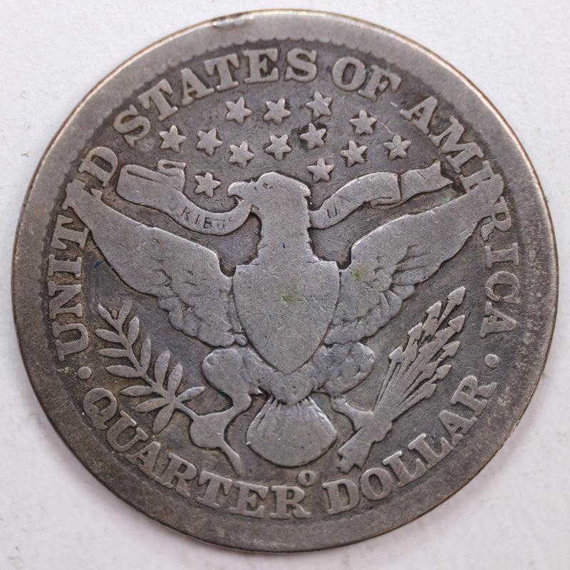 1901-O Barber Silver Quarter, Very Good Circulated Coin, Store
