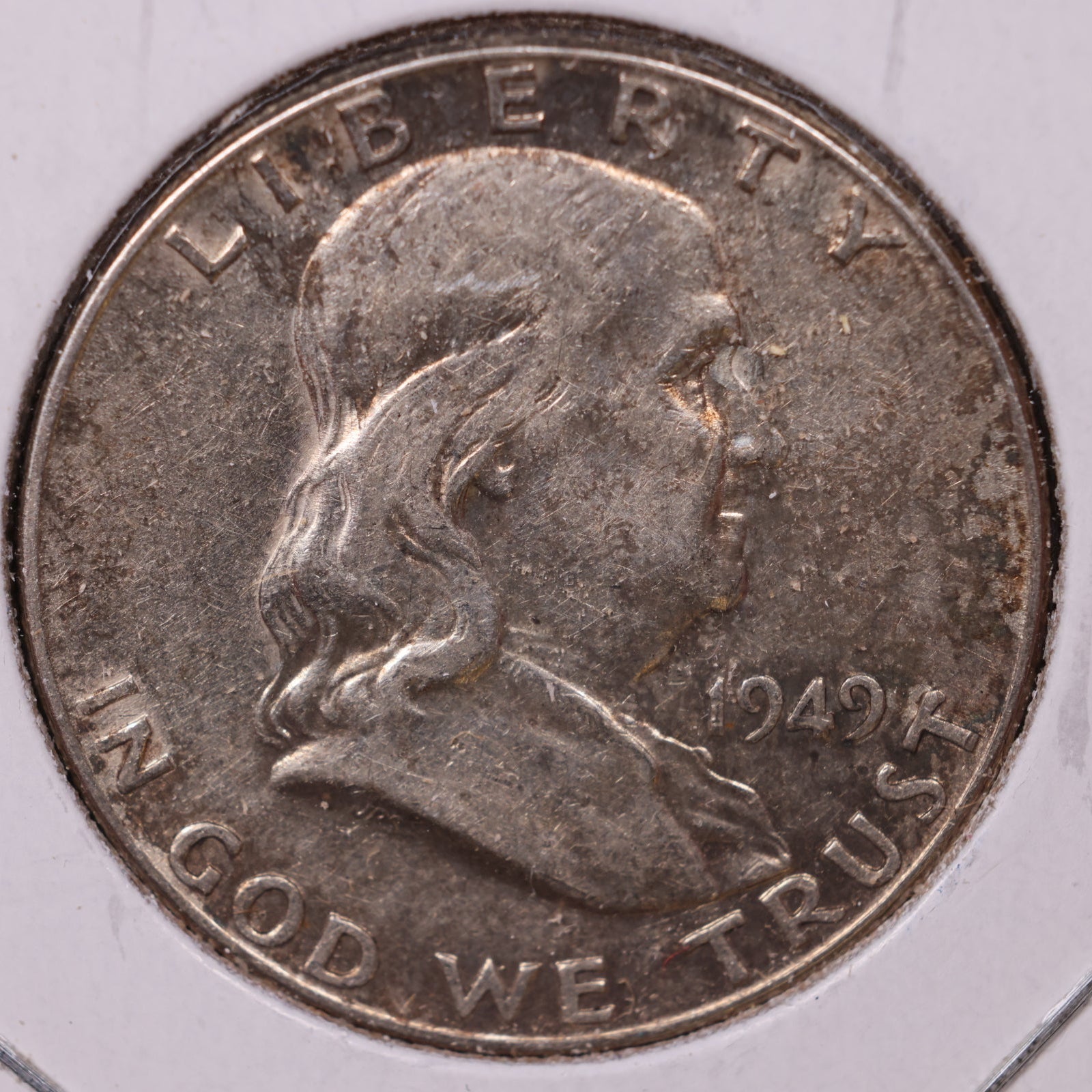 1949 Ben Franklin Half Dollar, Extra Fine Circulated Coin, Store #HR1495