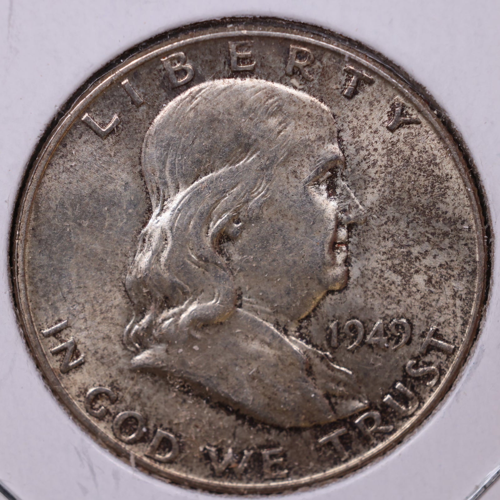 1949 Ben Franklin Half Dollar, Mint State Uncirculated Coin, Store #HR1496