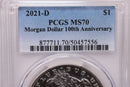 2021-D Morgan Silver Dollar Commemorative, PCGS MS70, Store