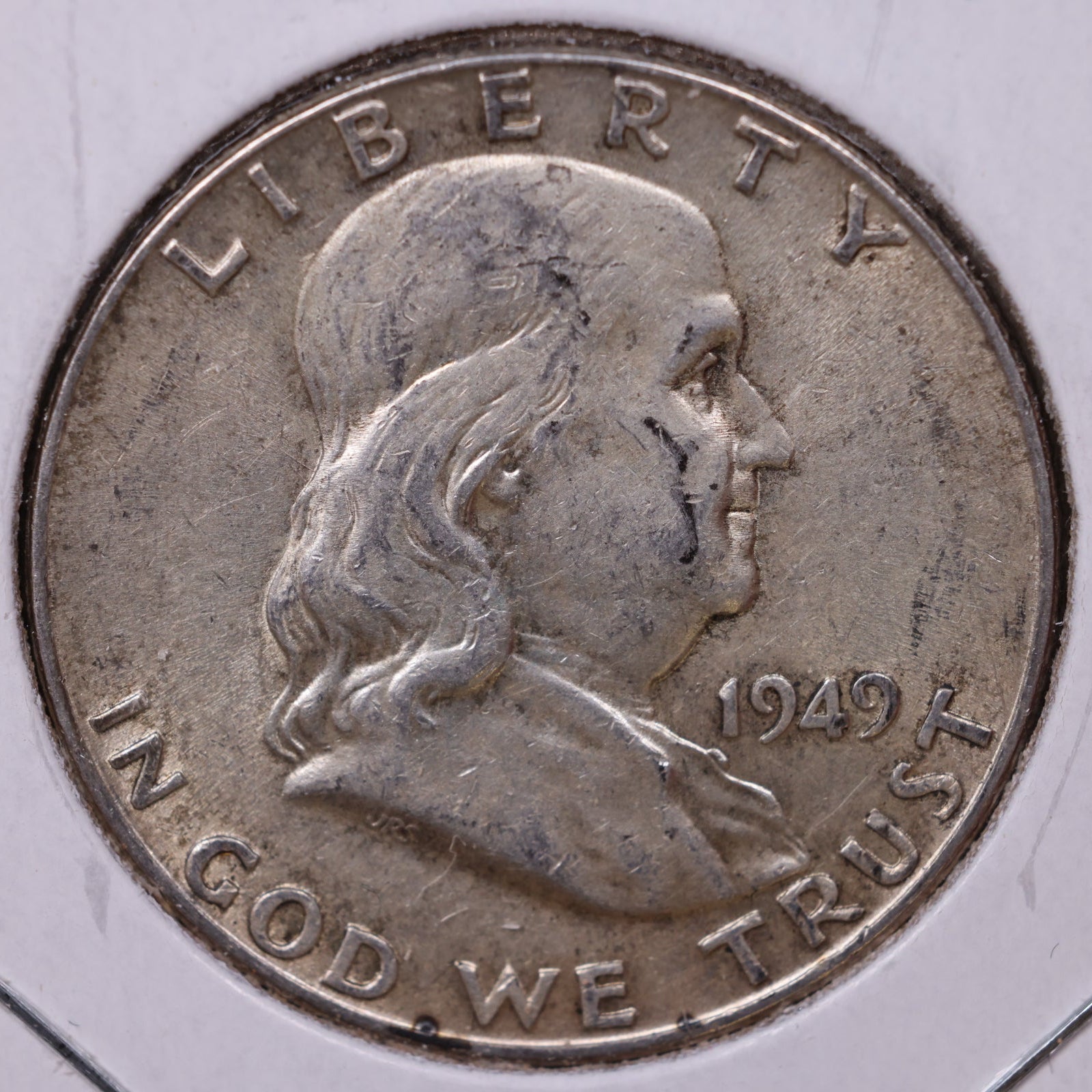 1949 Ben Franklin Half Dollar, Mint State Uncirculated Coin, Store #HR1497