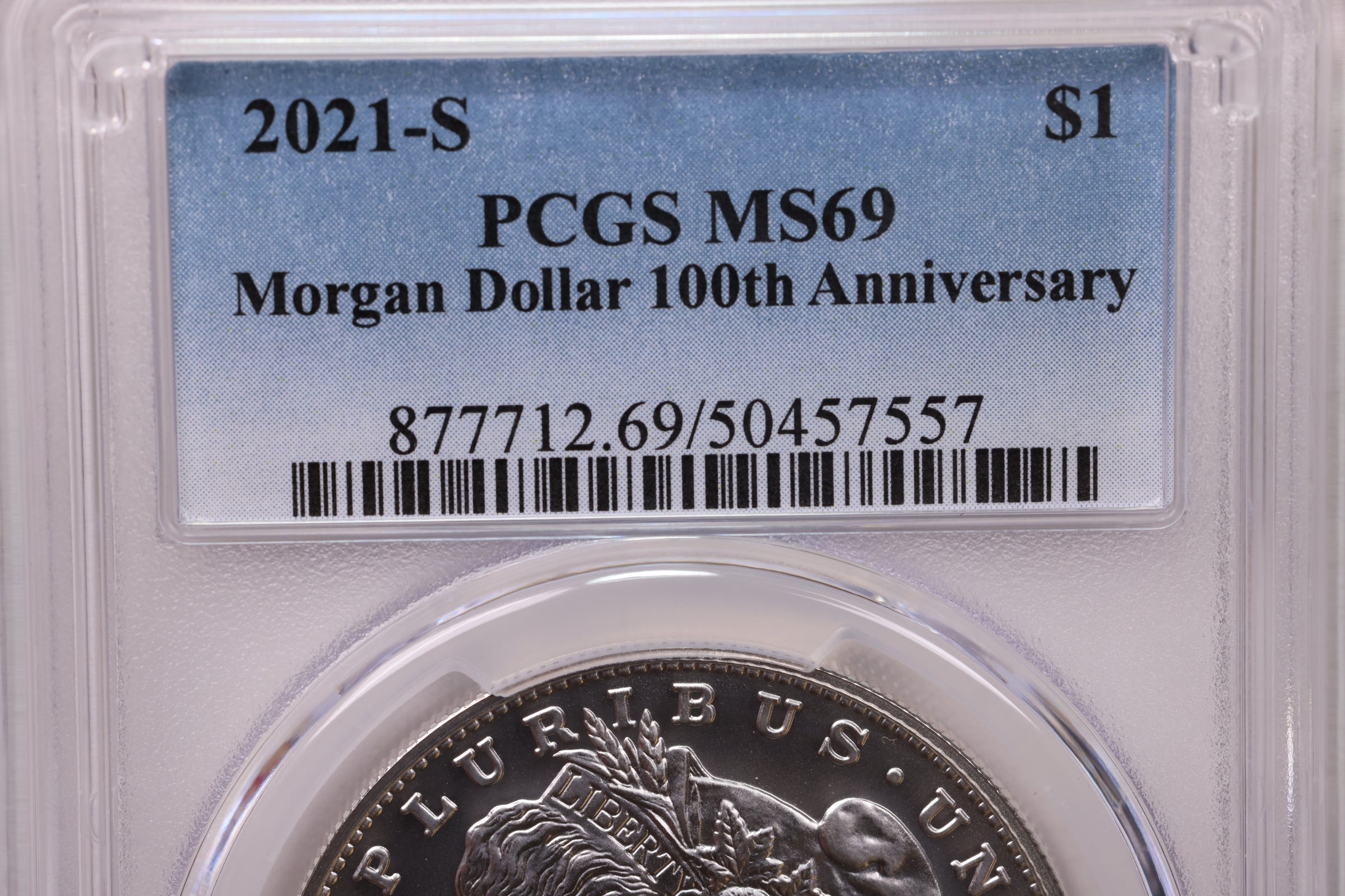2021-S Morgan Dollar 100th Anniversary, PCGS MS69, Store #GMC232