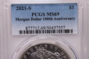 2021-S Morgan Silver Dollar Commemorative, PCGS MS69, Store