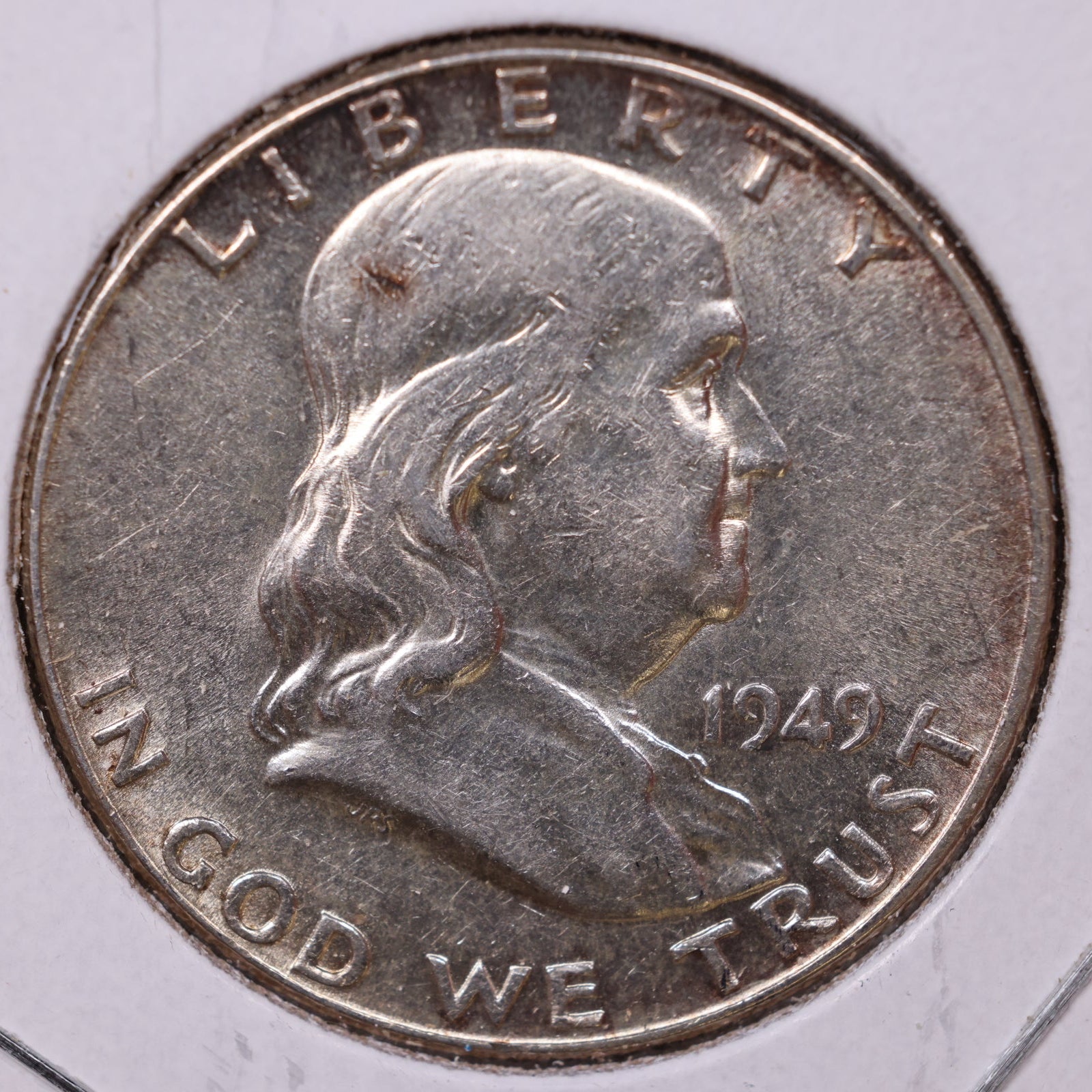 1949 Ben Franklin Half Dollar, Mint State Uncirculated Coin, Store #HR1498