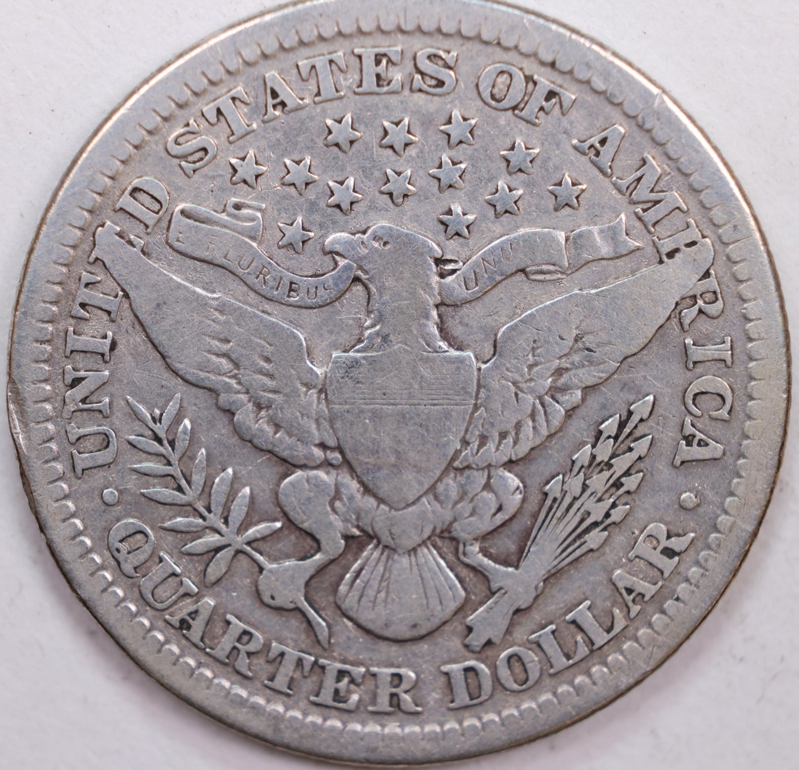 1902 Barber Silver Quarter, Fine Circulated Collectible Coin, Store #QR0434