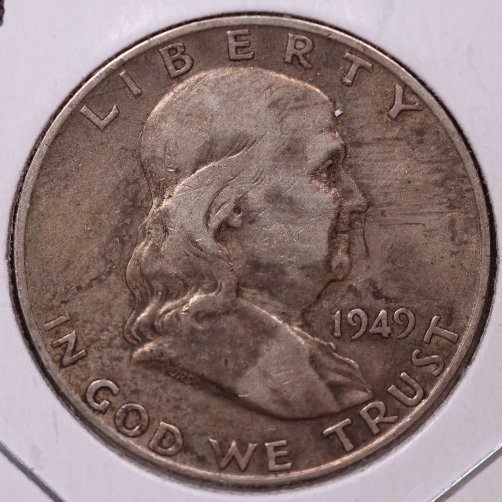 1949-D Ben Franklin Half Dollar, Fine Circulated Coin, Store #HR1501