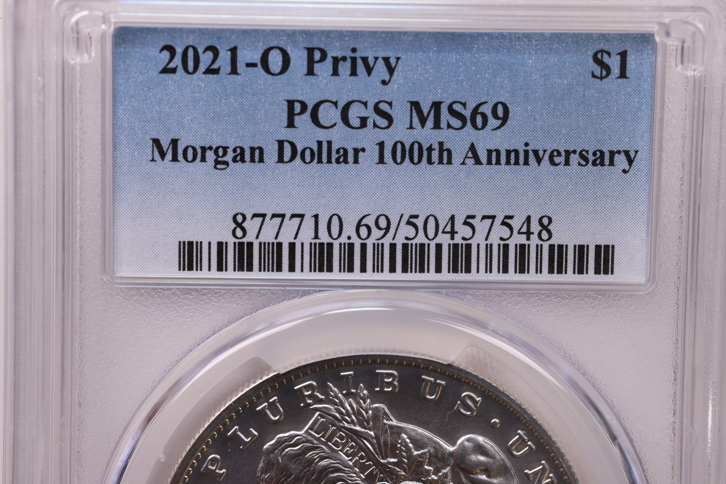 2021-O $1 Morgan Dollar 100th Anniversary, O Privy, PCGS MS69, Store #1912