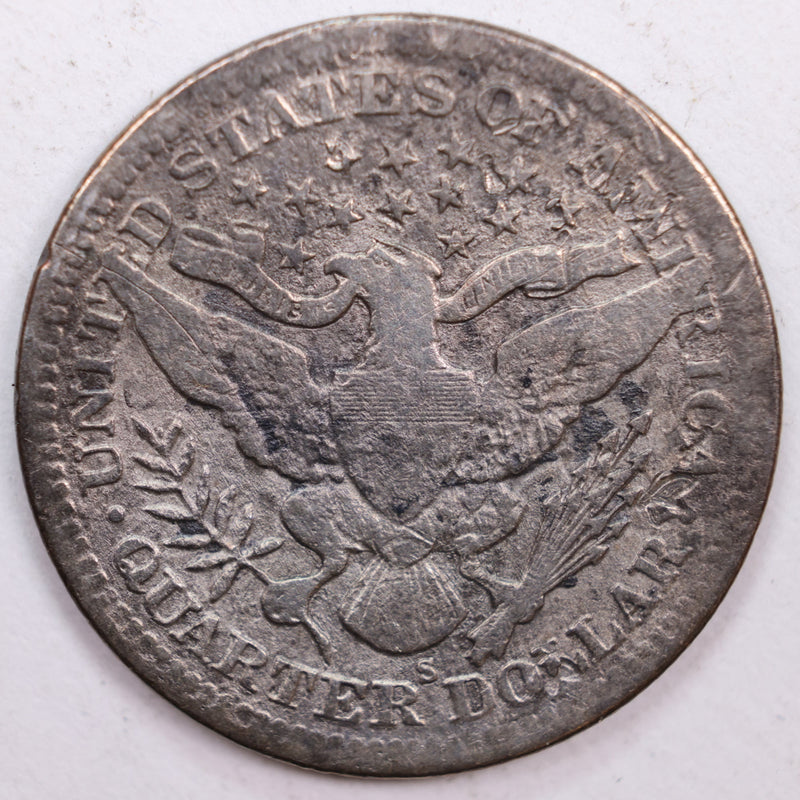 1902-S Barber Silver Quarter, Good Circulated Coin, Store