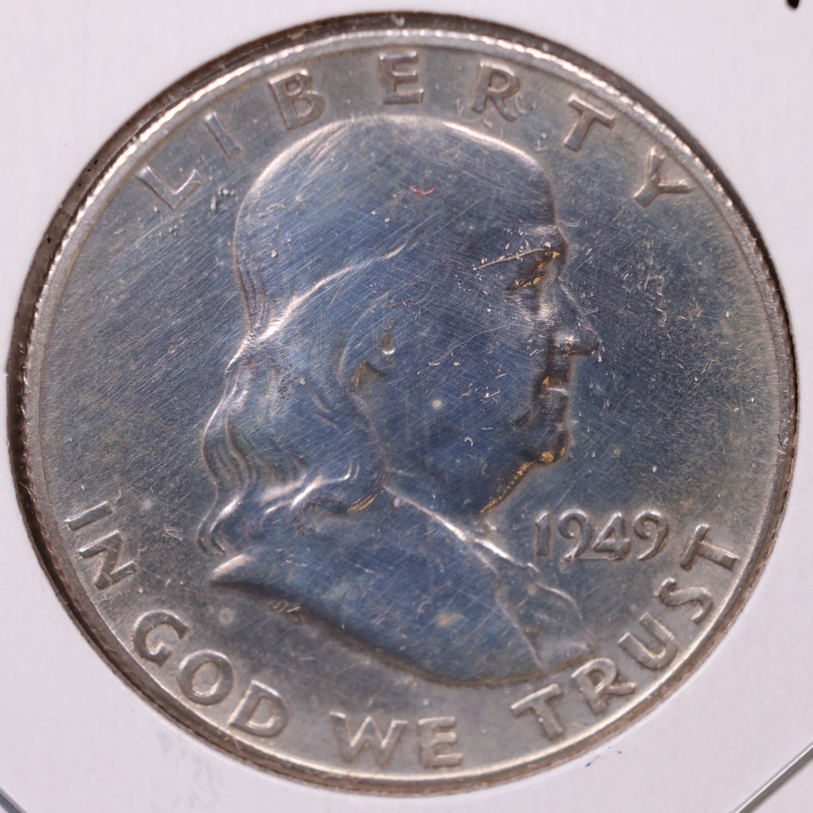1949-S Ben Franklin Half Dollar, Fine Circulated Coin, Store #HR1512