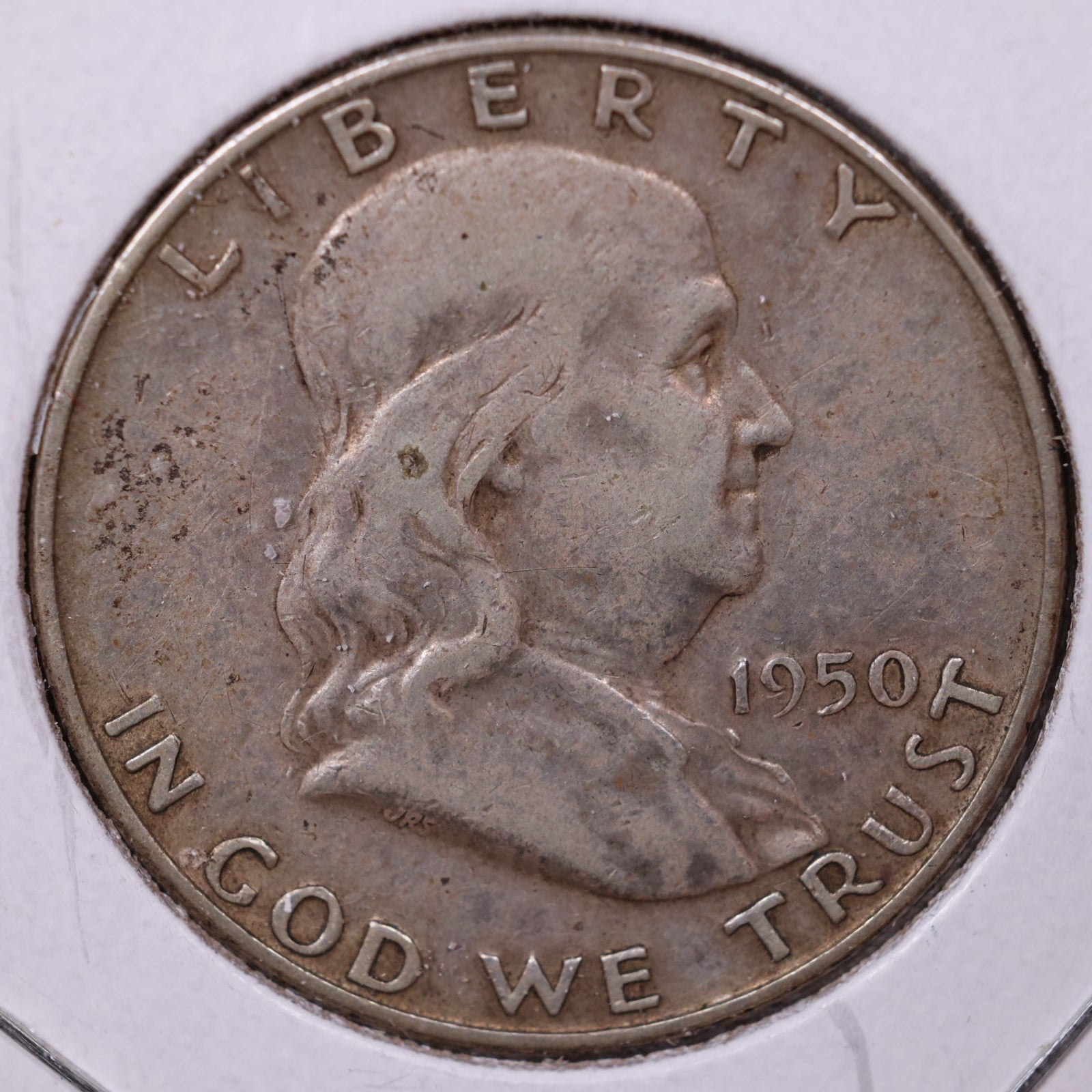 1950-D Franklin Half Dollar, Fine Circulated Coin, Store #HR1516