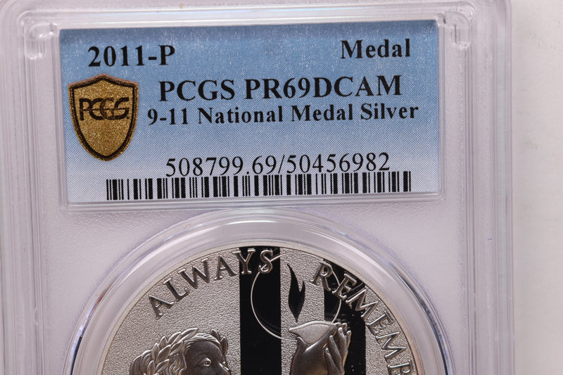 2011-P 9-11, National Commemorative Medal., PCGS MS-69.,  Store