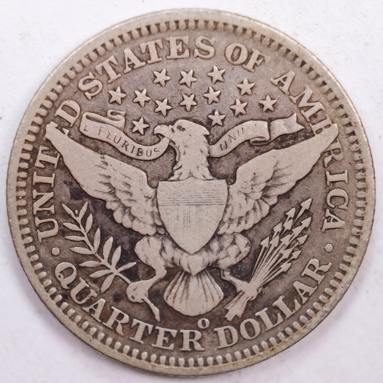 1903-O Barber Silver Quarter, Fine + Circulated Collectible Coin, Store #QR0441