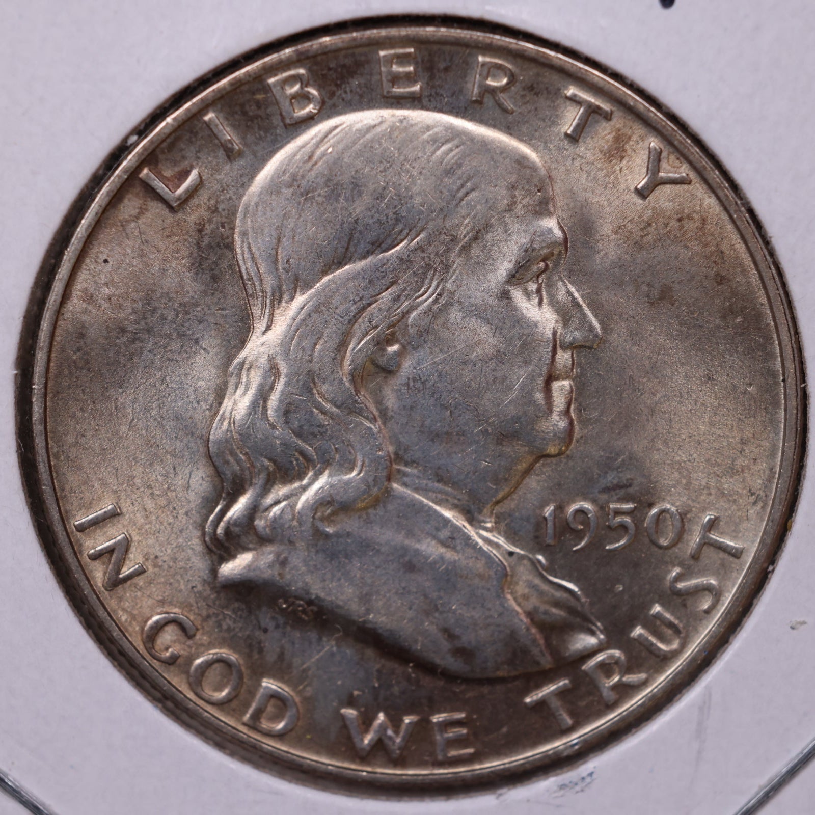 1950-D Franklin Half Dollar, Mint State Uncirculated Coin, Store #HR1518