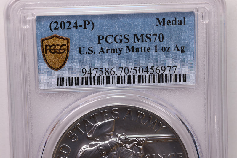2024-P U.S. Mint Medal, U.S. ARMY, PCGS MS70, Store