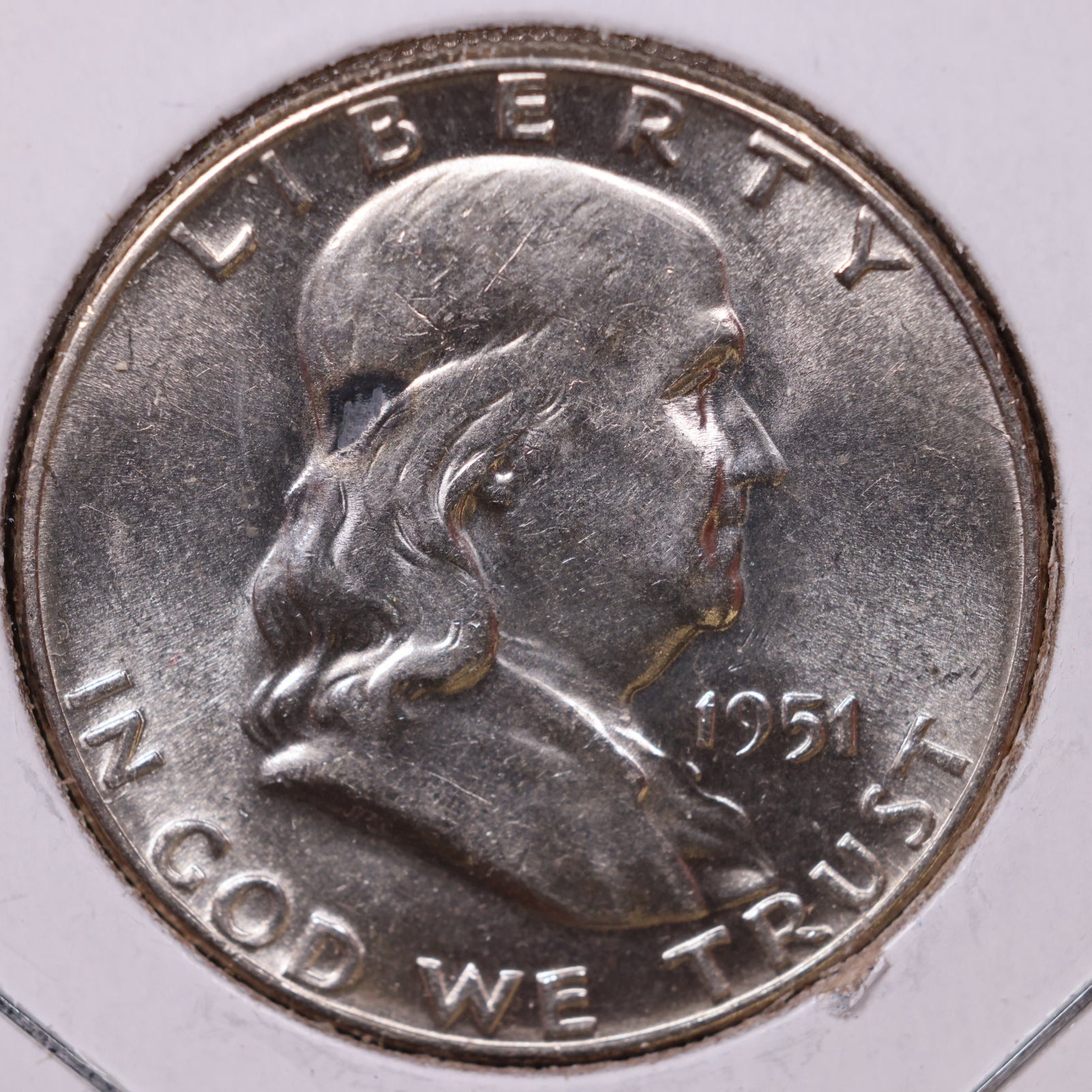 1951 Ben Franklin Half Dollar, Extra Fine Circulated Coin, Store #HR1520