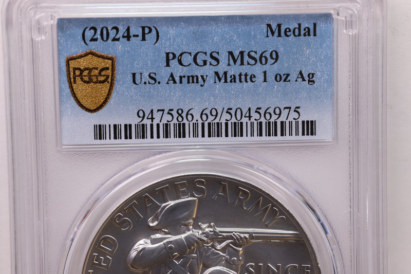 2024-P U.S. Mint Medal, U.S. ARMY, PCGS MS69, Store