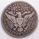 1904 Barber Silver Quarter, FIne Circulated Coin, Store