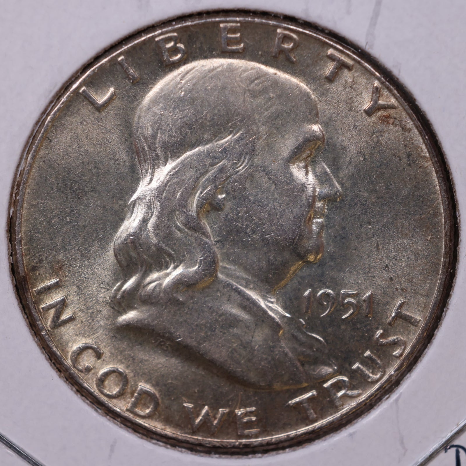 1951 Ben Franklin Half Dollar, Mint State Uncirculated Coin, Store #HR1525