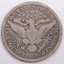 1904 Barber Silver Quarter, Very Good Circulated Coin, Store