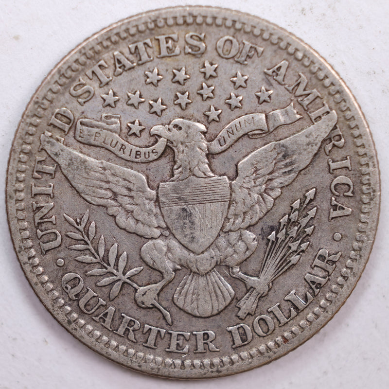 1904 Barber Silver Quarter, Fine Circulated Coin, Store