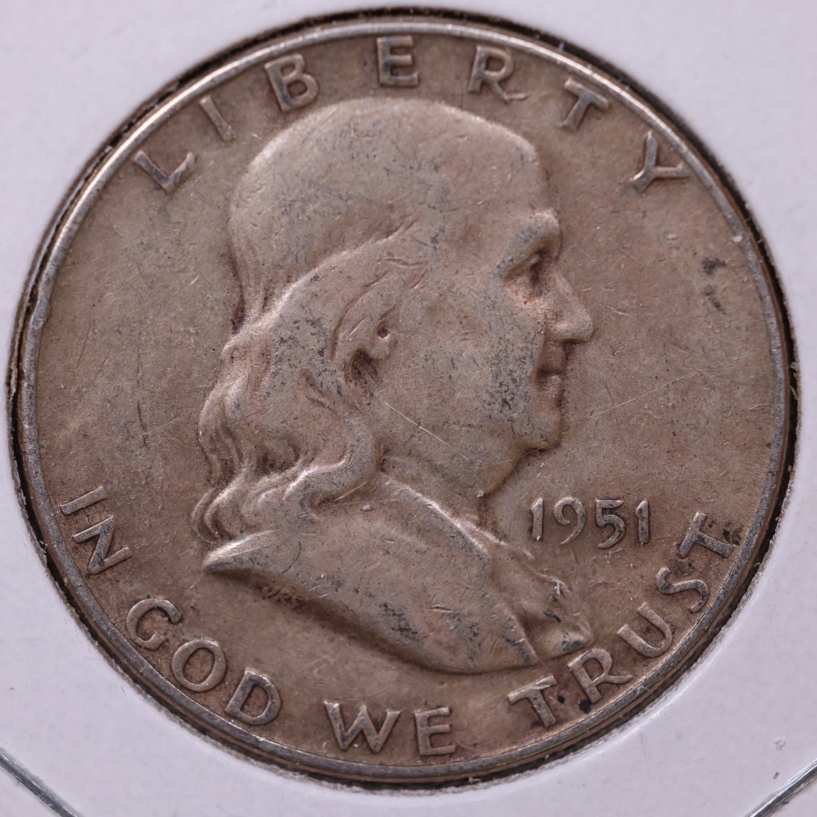 1951-S Ben Franklin Half Dollar, Very Good Circulated Coin, Store #HR1532