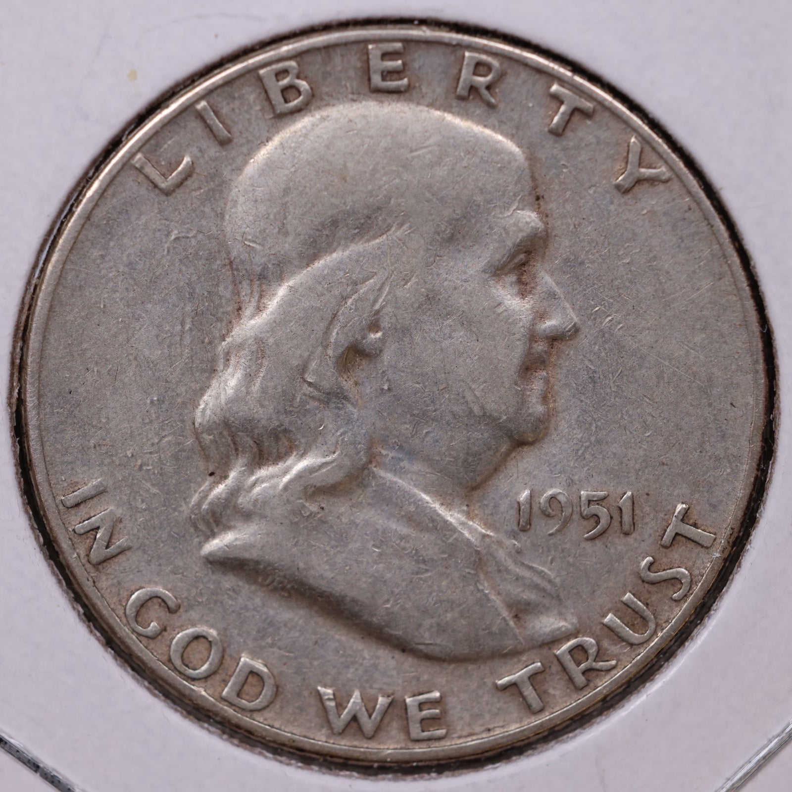 1951-S Ben Franklin Half Dollar, Very Good Circulated Coin, Store #HR1534