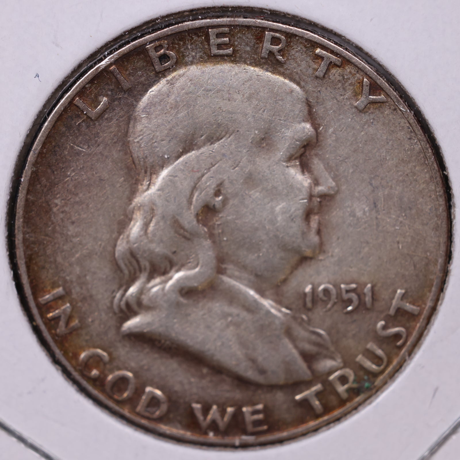 1951-S Ben Franklin Half Dollar, Good Circulated Coin, Store #HR1537