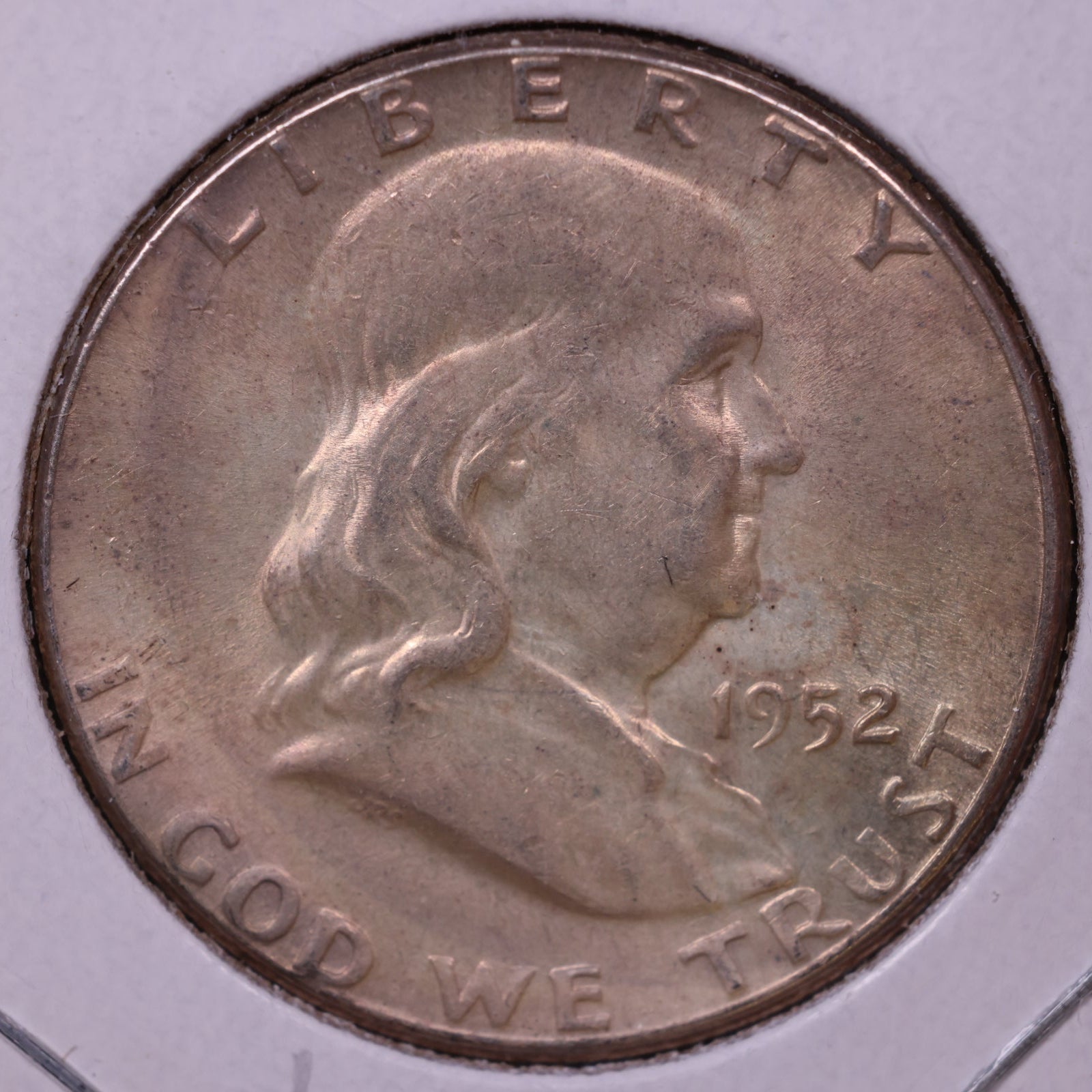 1952 Franklin Half Dollar, Extra Fine Circulated Coin, Store #HR1538