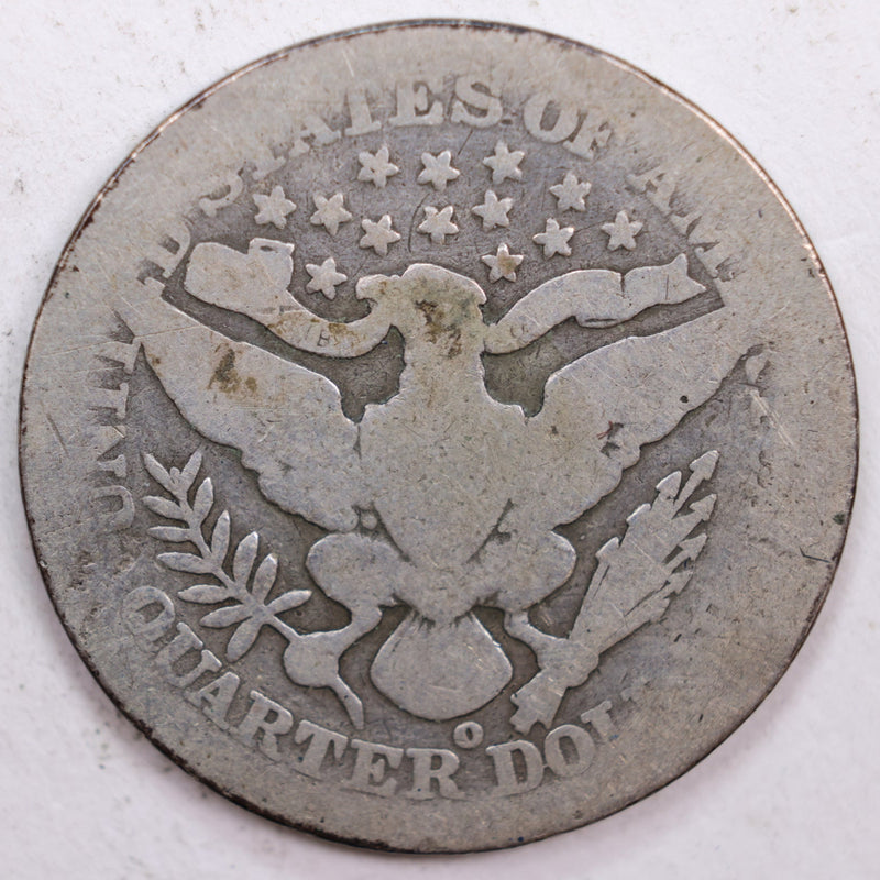 1904-O Barber Silver Quarter, Fair Circulated Coin, Store