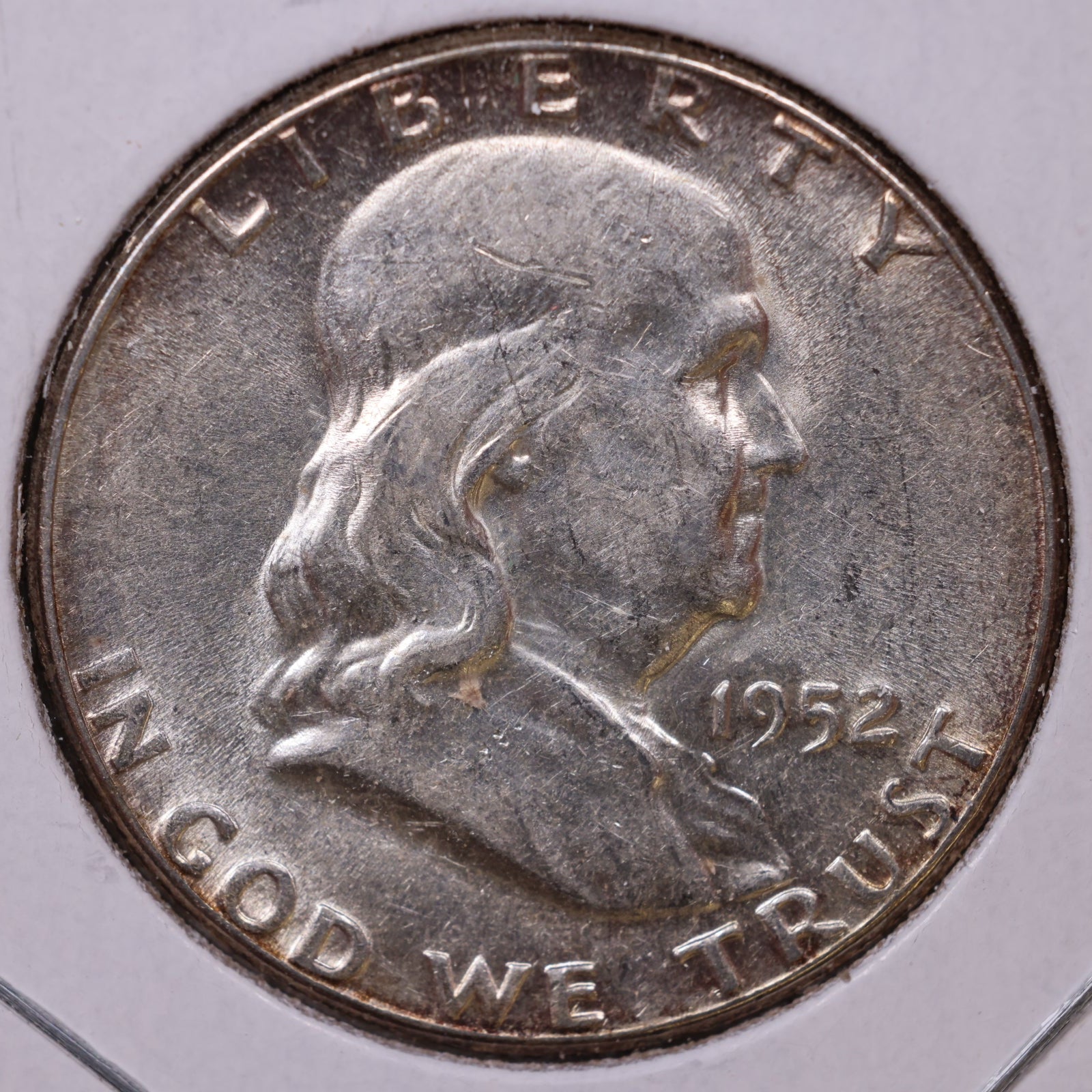 1952 Ben Franklin Half Dollar, Extra Fine Circulated Coin, Store #HR1541
