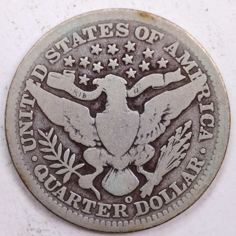 1904-O Barber Silver Quarter, Good Circulated Coin, Store