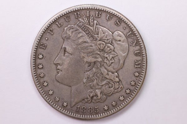 1885-S Morgan Silver Dollar, Large Circulated Affordable Coin Store Sale #0352128