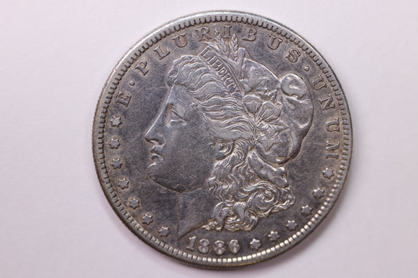 1886-S Morgan Silver Dollar, Large Circulated Affordable Coin Store Sale #0352129