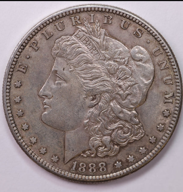 1888-S Morgan Silver Dollar, Large Circulated Affordable Coin Store Sale #0352130