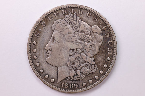 1889-S Morgan Silver Dollar, Large Circulated Affordable Coin Store Sale #0352130