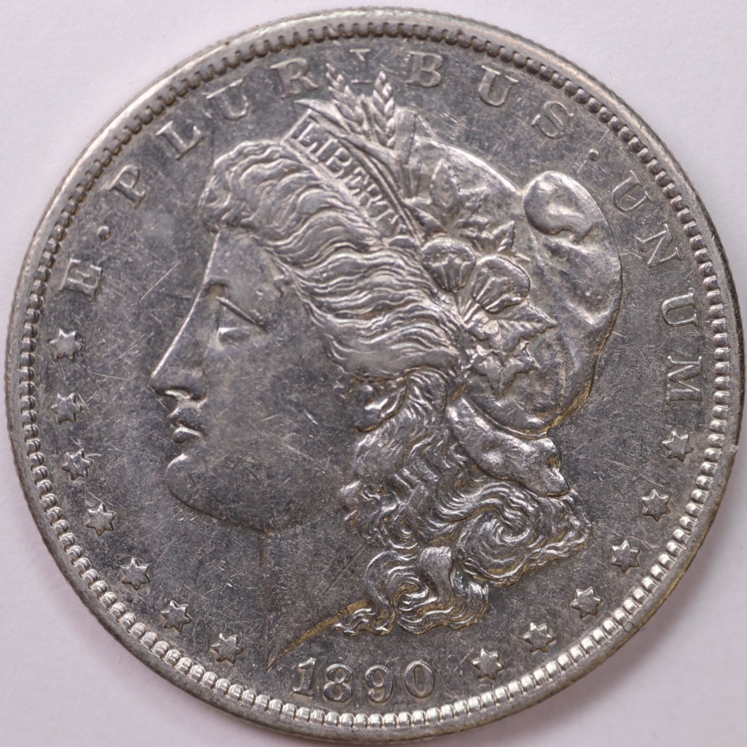 1890-S Morgan Silver Dollar, Extra Fine Circulated Coin, Store #DR0066