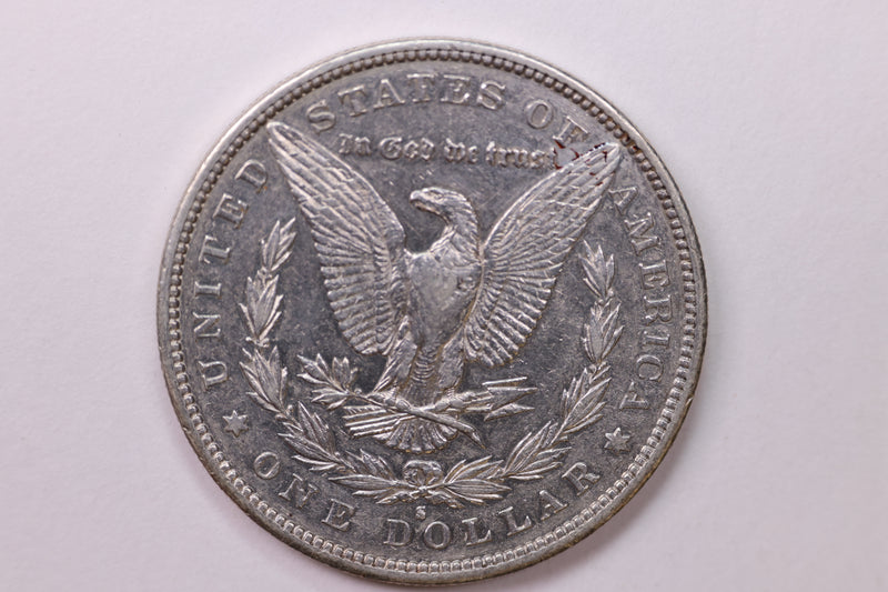 1890-S Morgan Silver Dollar, Large Circulated Affordable Coin Store Sale