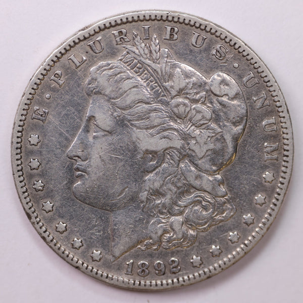 1892-S Morgan Silver Dollar, Very Fine Circulated Condition., Sale #035233