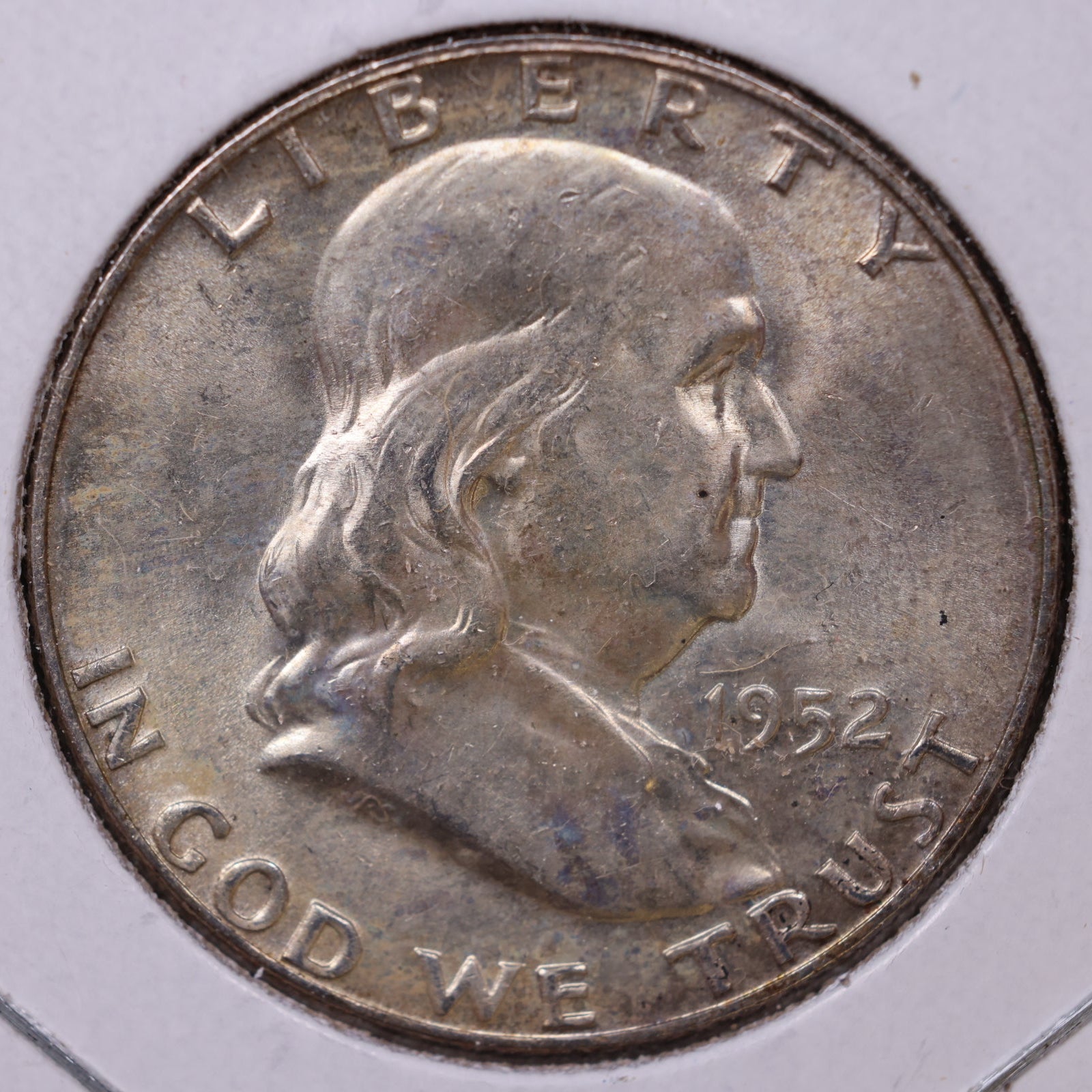 1952-D Ben Franklin Half Dollar, Mint State Uncirculated Coin, Store #HR1551
