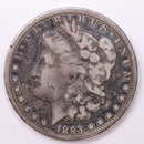 1893-CC Morgan Silver Dollar, Fine Circulated Condition., Store