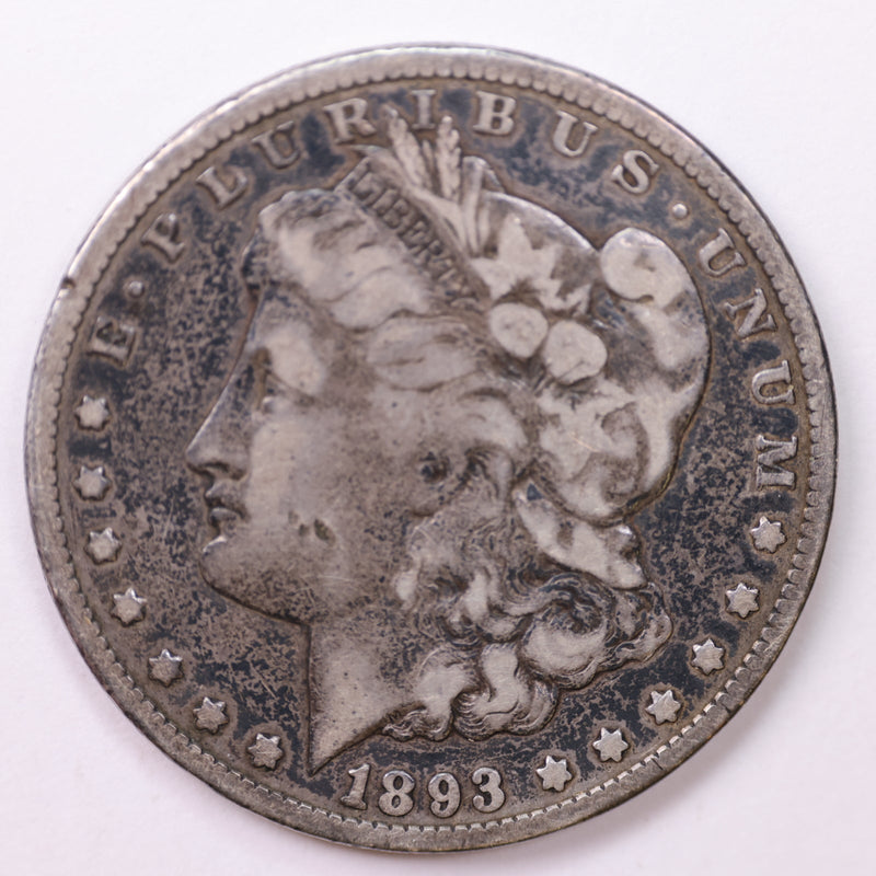 1893-CC Morgan Silver Dollar, Fine Circulated Condition., Store