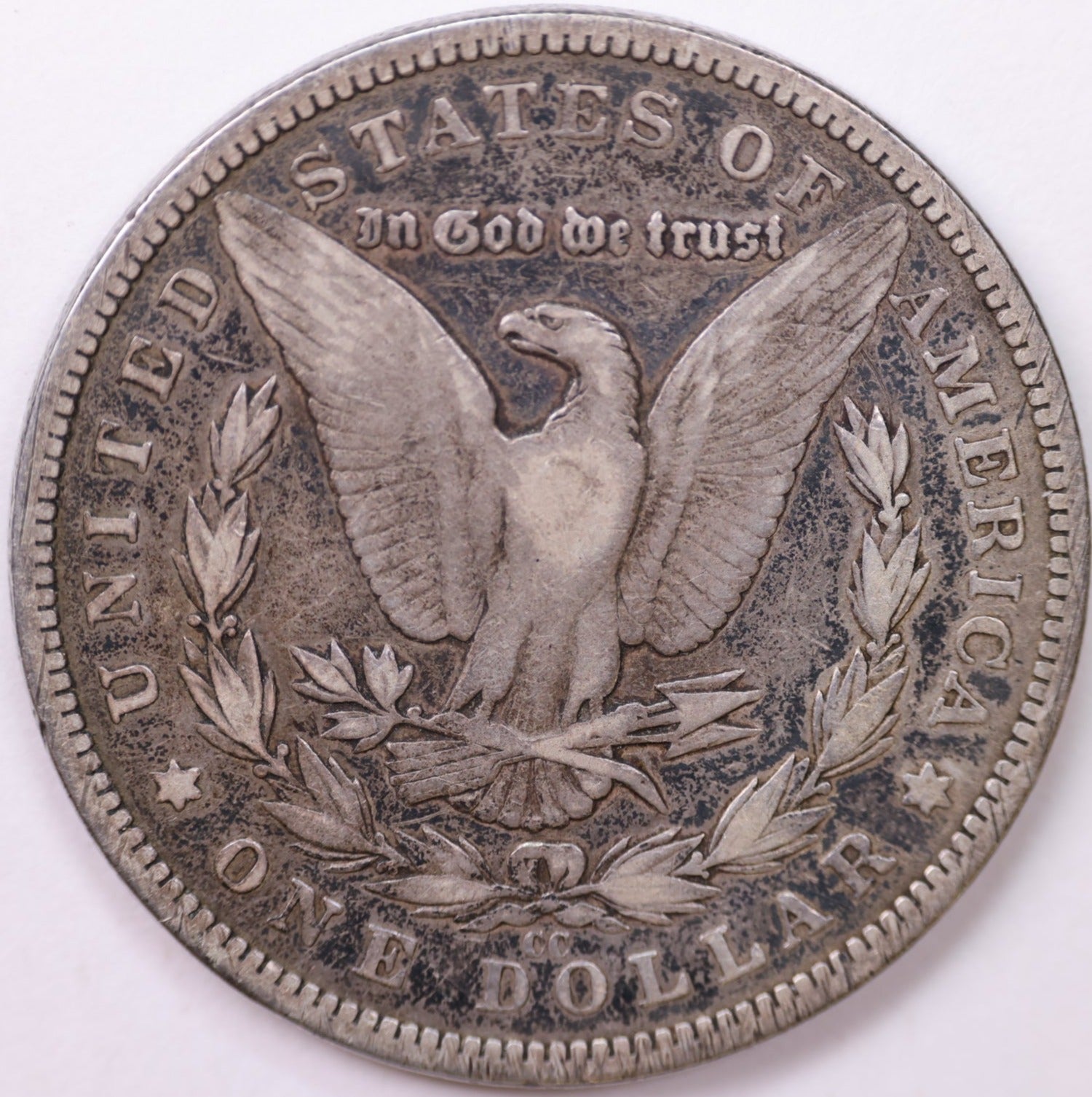 1893-CC Morgan Silver Dollar, Fine Circulated Condition., Store #035234