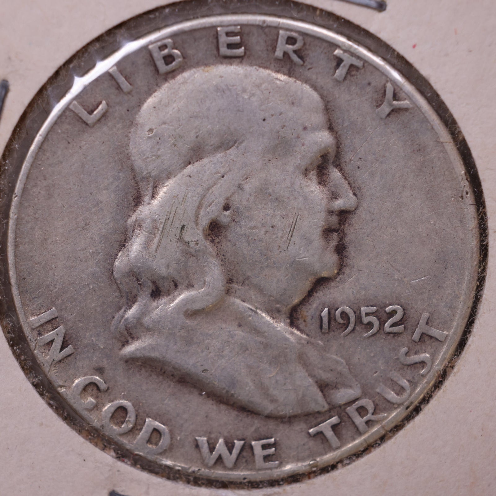 1952-S Ben Franklin Half Dollar, Good Circulated Coin, Store #HR1553