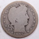 1905-O Barber Silver Quarter, Fair Circulated Coin, Store