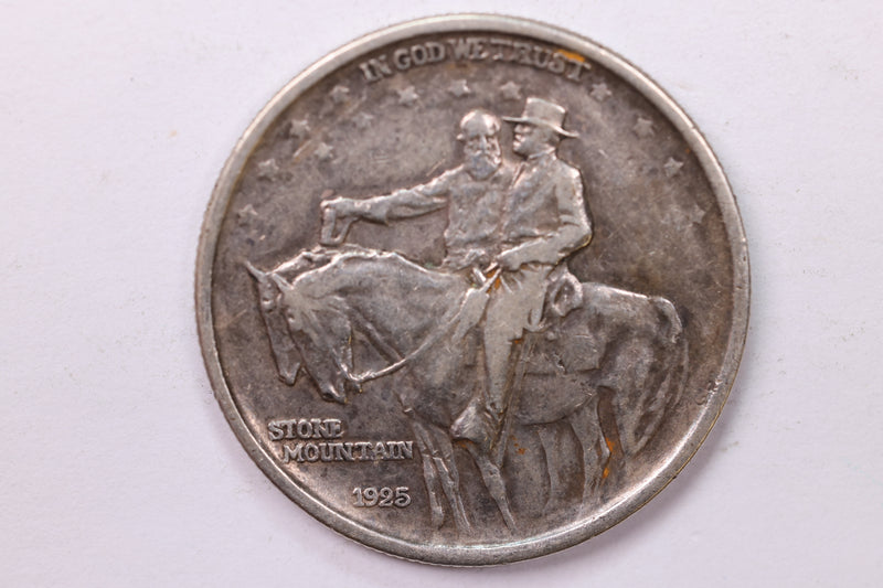 1925 Stone Mountain, Silver Half Dollar Commemorative., Extra Fine., Store