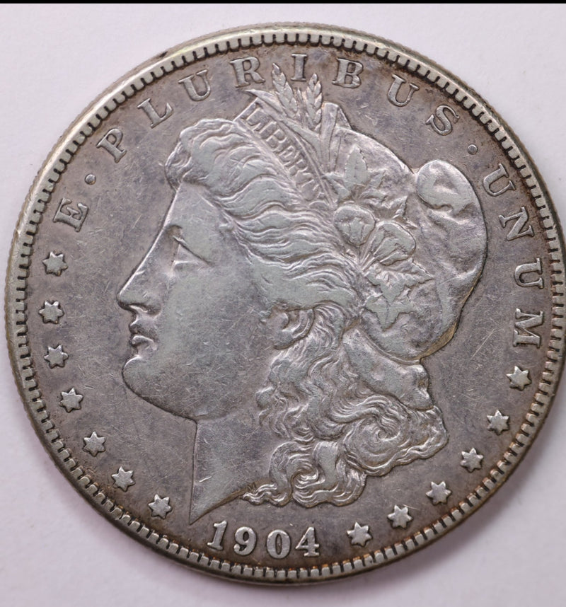 1904-S Morgan Silver Dollar, Very Fine Circulated Coin, Store