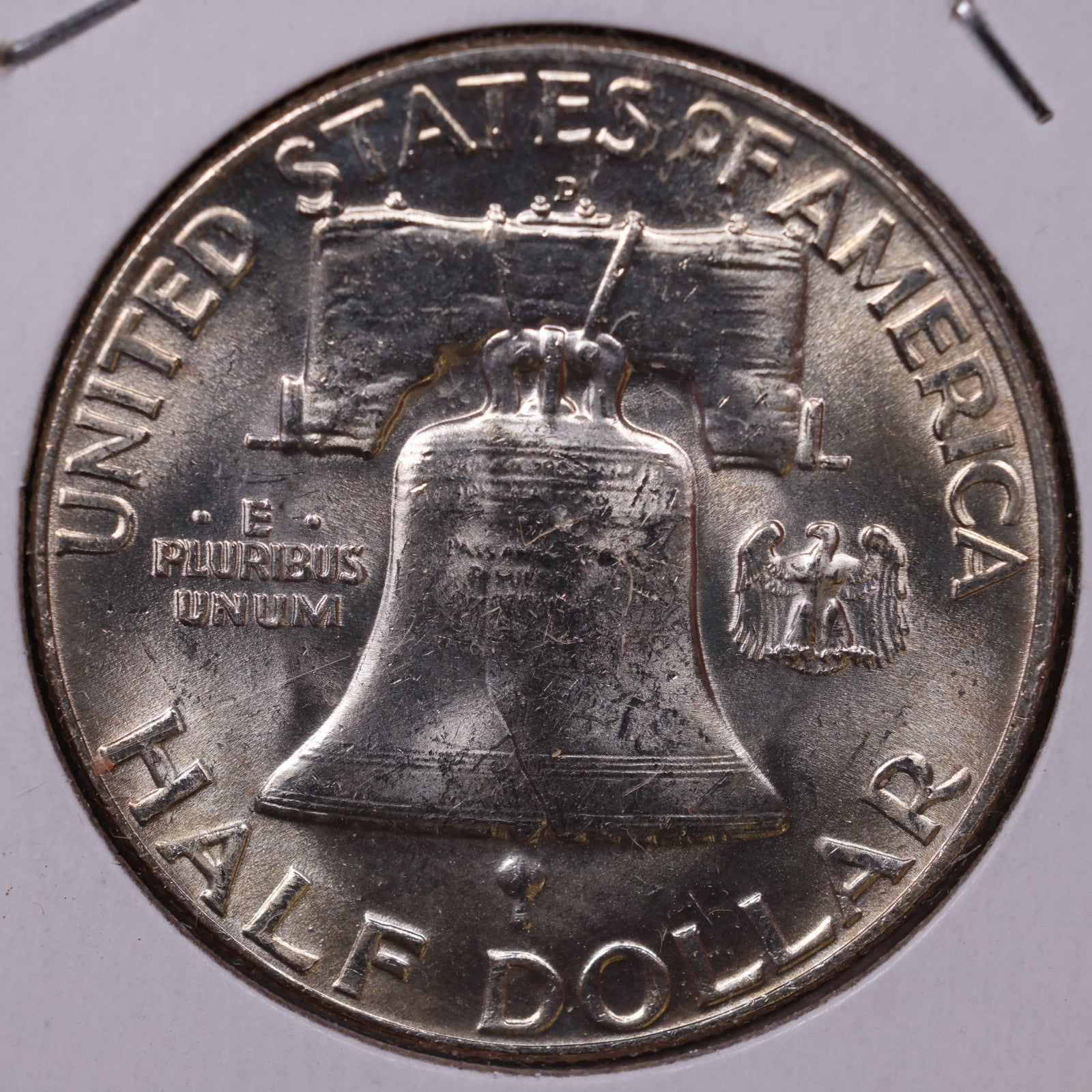 1953-D Franklin Half Dollar, About Uncirculated Coin, Store #HR1560