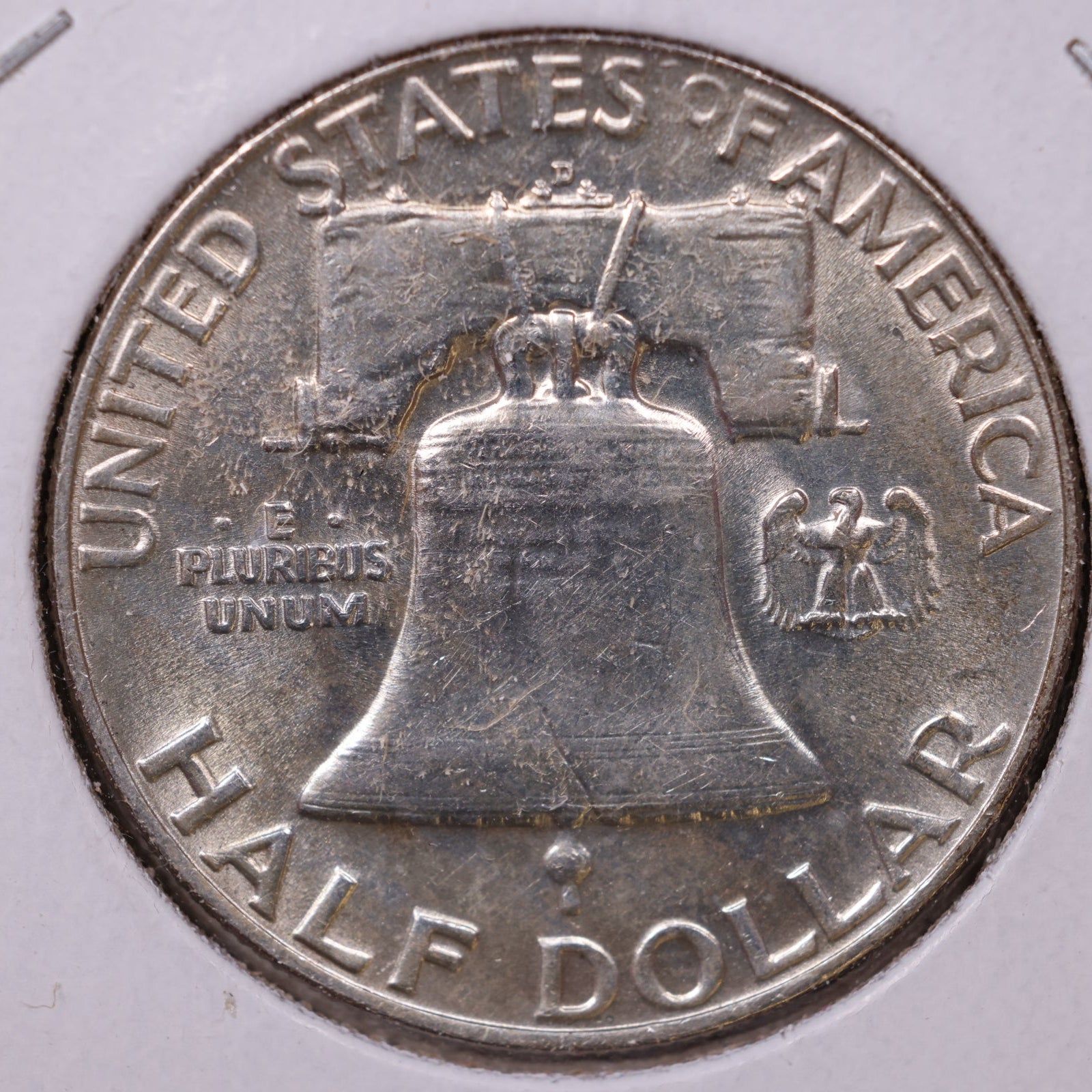 1953-D Ben Franklin Half Dollar, About Uncirculated Coin, Store #HR1561