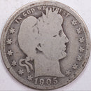 1905-O Barber Silver Quarter, About Good Circulated Coin, Store
