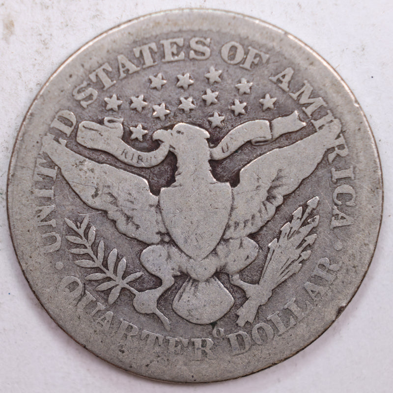 1905-O Barber Silver Quarter, About Good Circulated Coin, Store